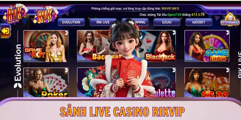 Sảnh Live Casino RIKVIP