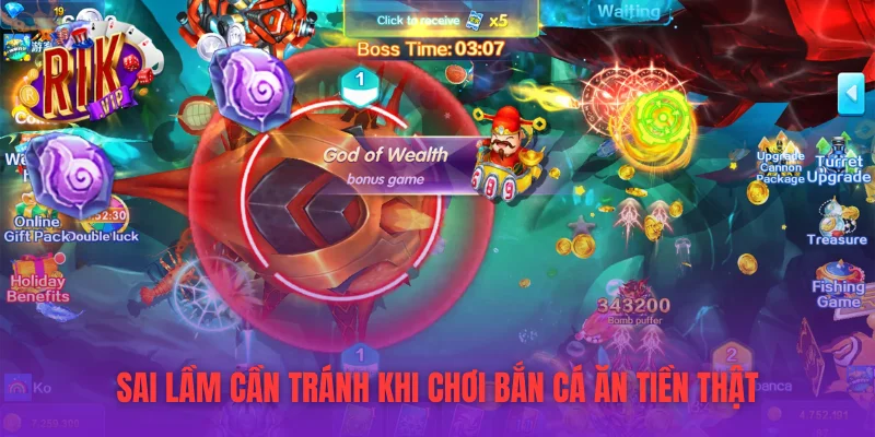 Sai lầm cần tránh khi chơi bắn cá ăn tiền thật